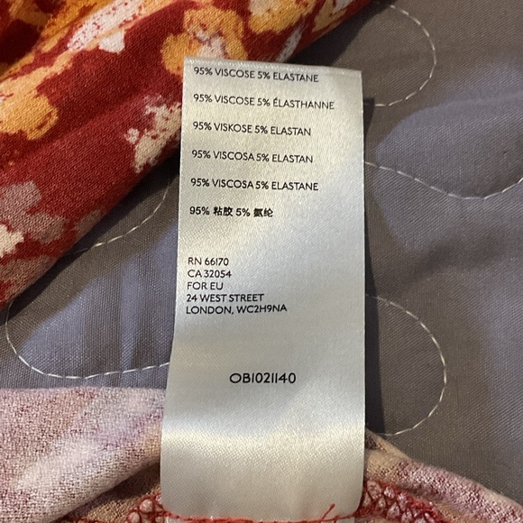 Free People Heartbeats Long Sleeve Rust Floral Mini Dress Size Large - Picture 11 of 16